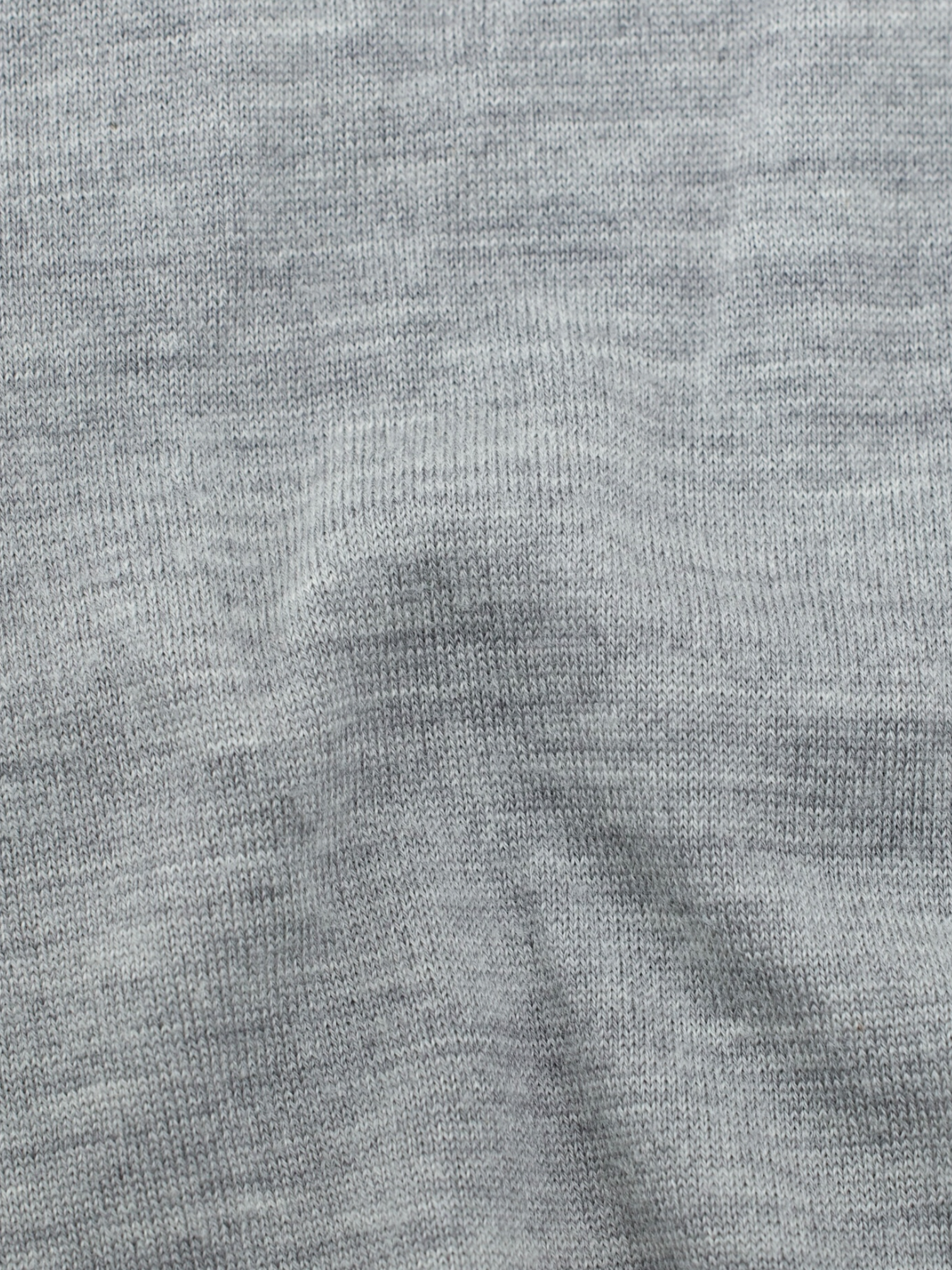 Brunello Cucinelli Grey Wool & Cashmere Long-Sleeve Polo