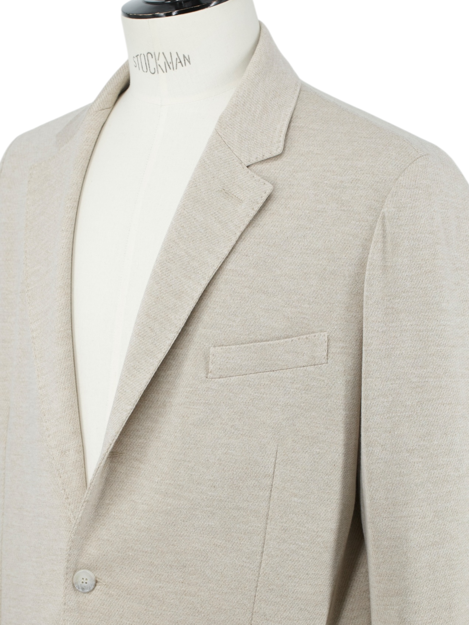 Mandelli Sand Wool & Cotton Knitted Jacket