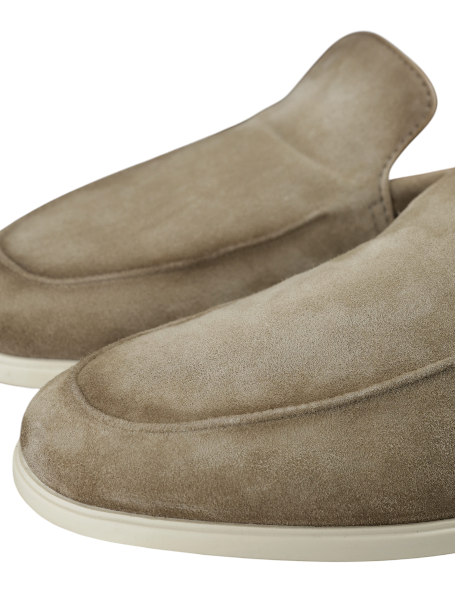 Santoni Taupe Suede Malibu Loafer
