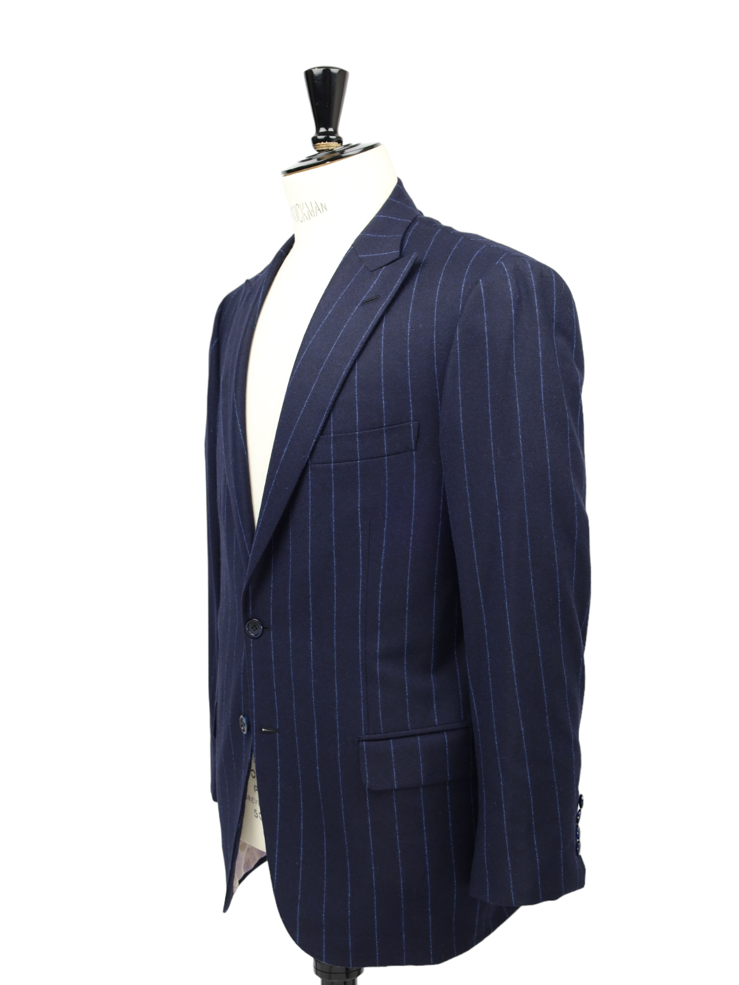 Brioni Navy Wool & Silk Chalk-Stripe Flannel Pallavicin Suit