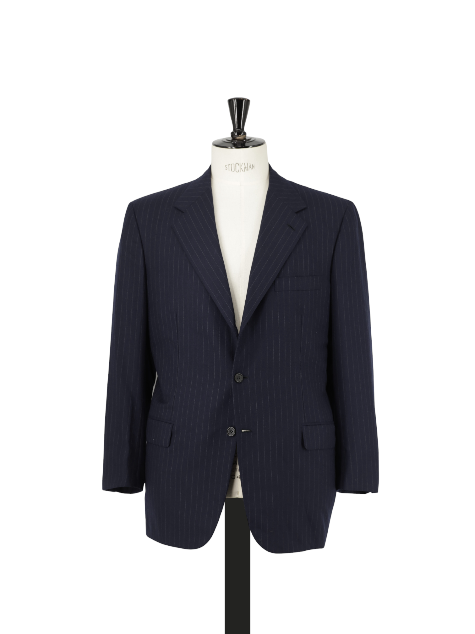 Brioni Navy Brushed-Wool Pinstripe Palatino Suit
