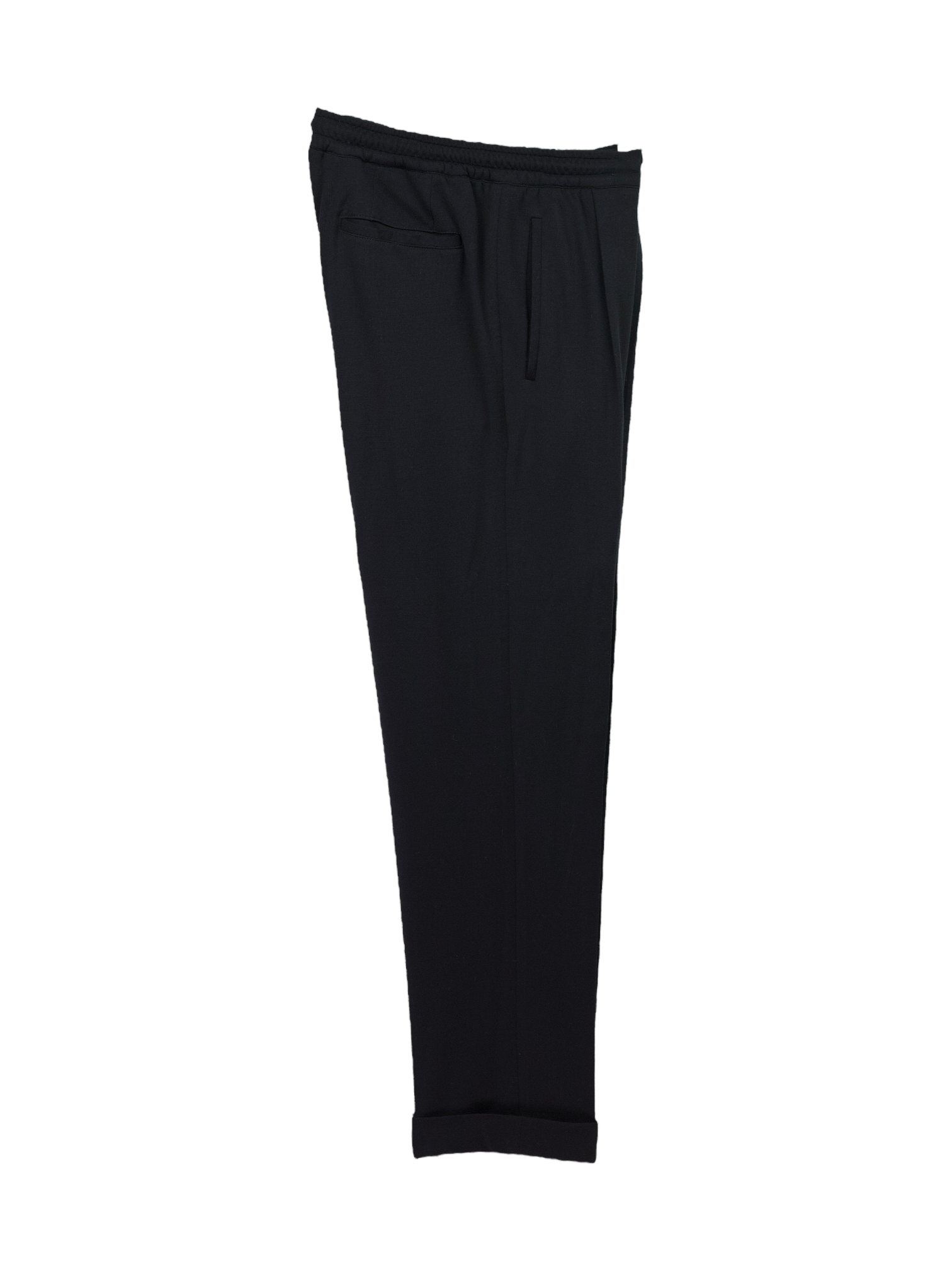 Kiton Navy 12.9 Micron Wool-Jersey Drawstring “KNT” Trousers