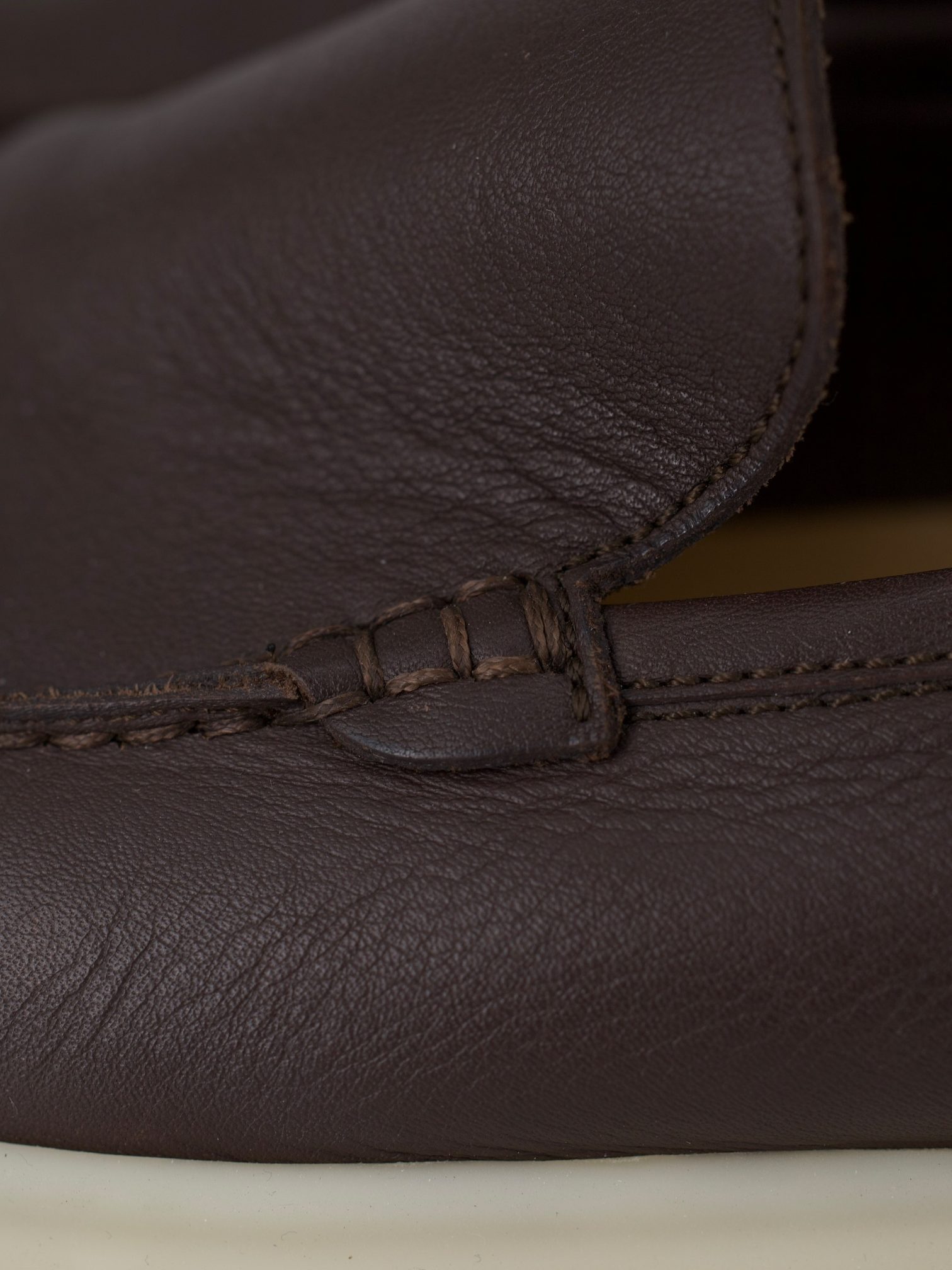 Loro Piana Dark Brown Elk Leather Summer Walk Loafers