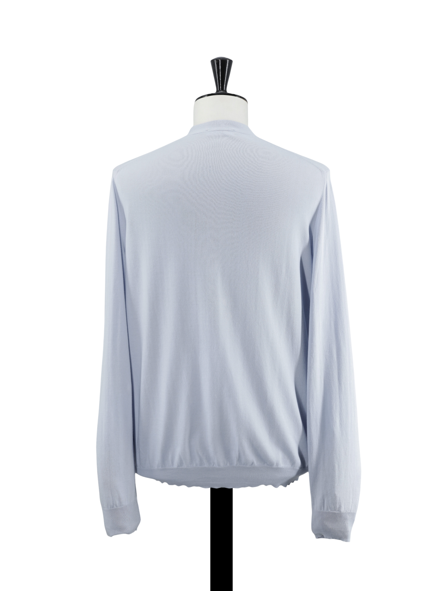Cesare Attolini Baby Blue Pure Sea-Island Cotton Cardigan