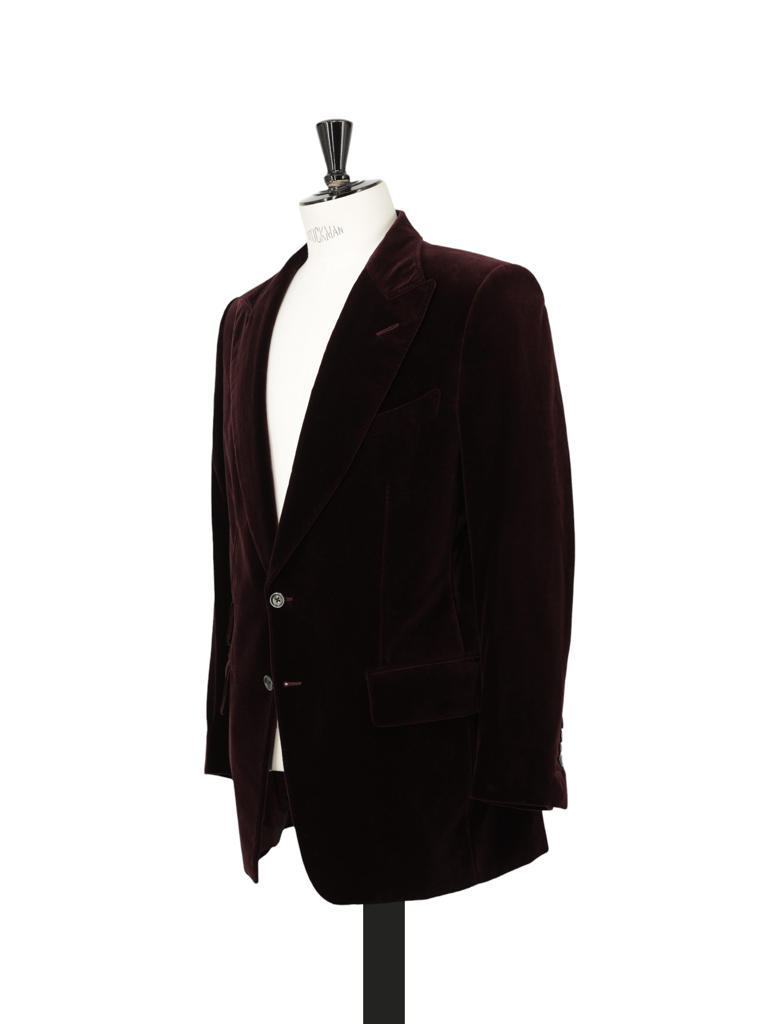 Tom Ford Wine Red Cotton Velvet Atticus Smoking Jacket