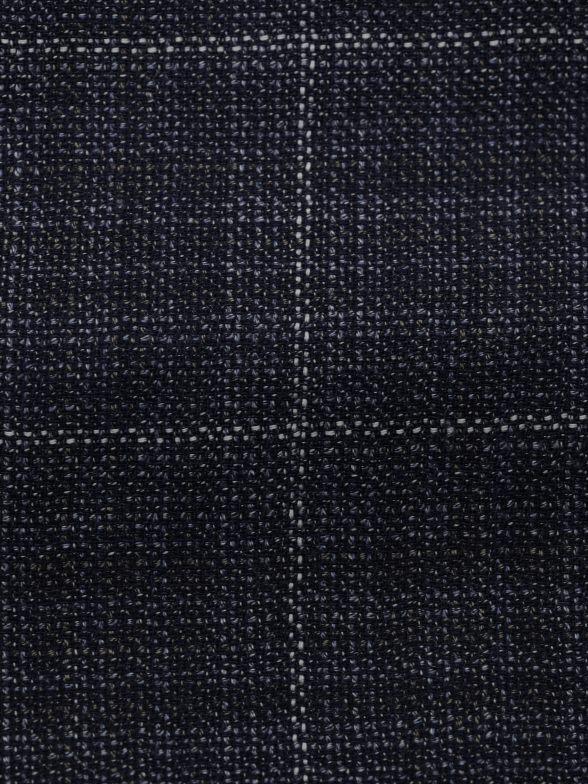 Corneliani Blue Wool Micro-Pattern Windowpane Gate Jacket