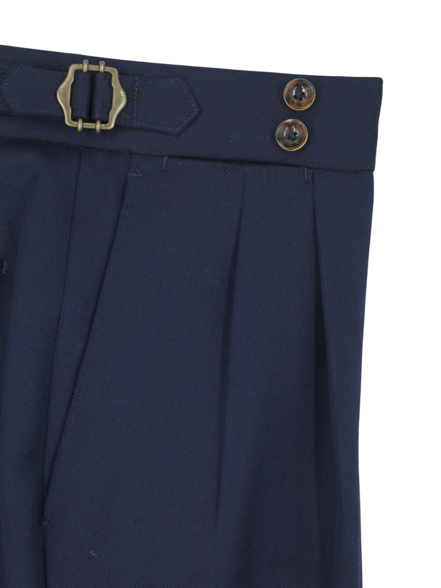 PT01 Navy Super 100's Wool Twill Sartorial "Gentleman-Fit" Trousers
