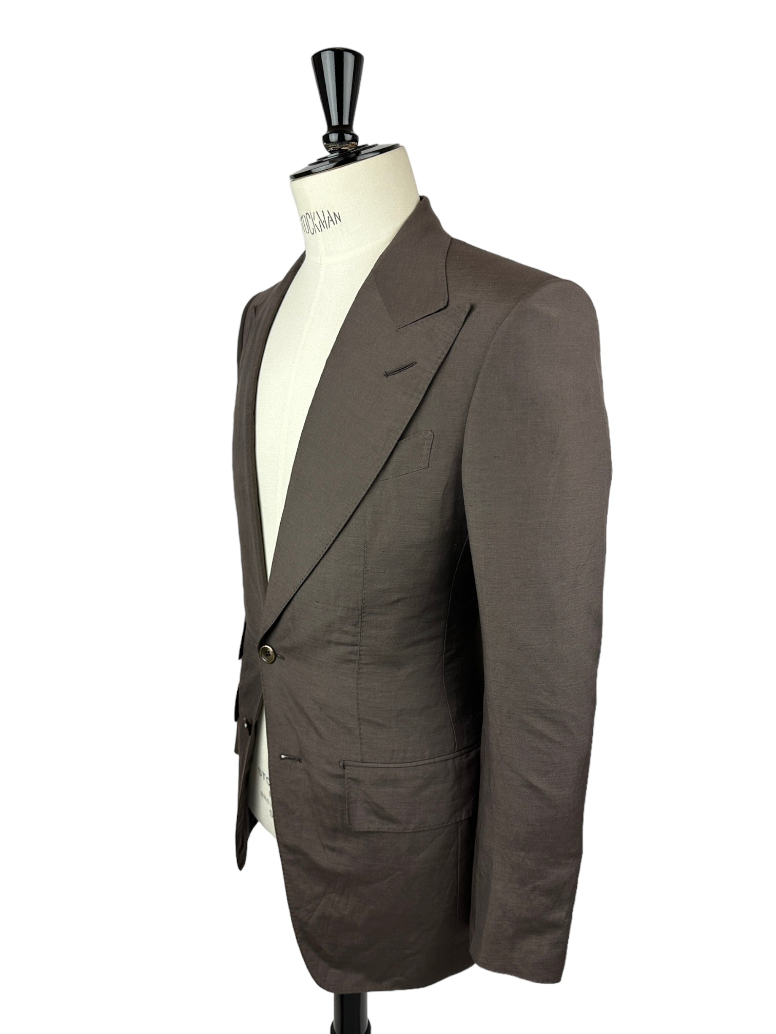 Tom Ford Atticus Chocolate Brown Silk & Linen Suit