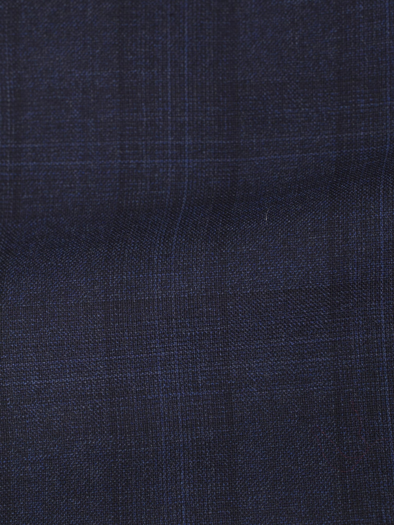 Isaia Dark Blue Fine-Wool Shadow Check “Amalfi” Suit