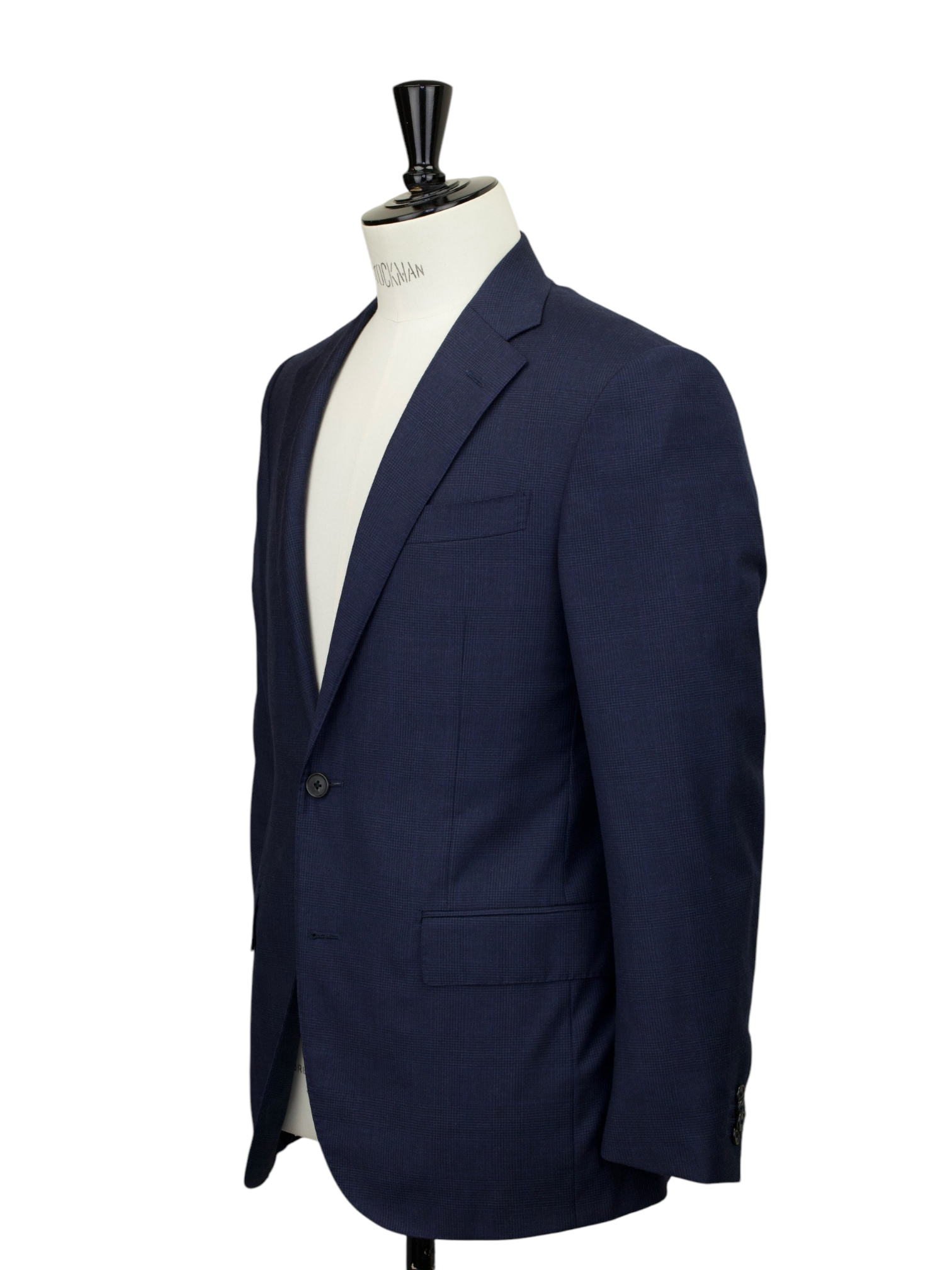 Corneliani Navy Wool & Cashmere Prince of Wales Suit