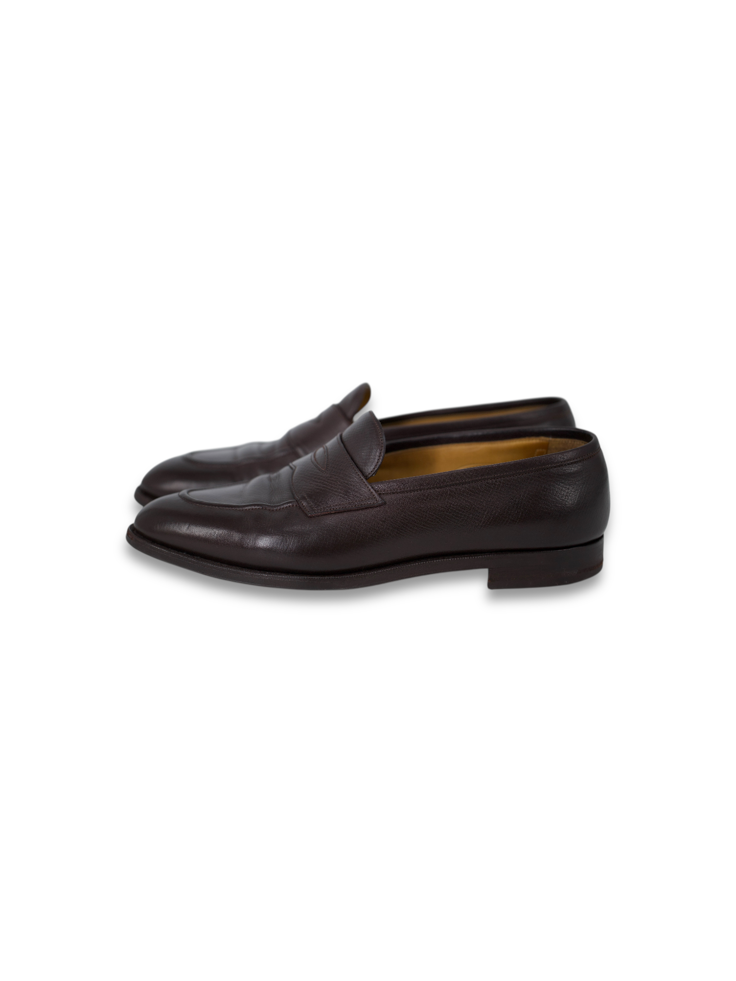 Edward Green Dark Brown Utah Leather Piccadilly Penny Loafer