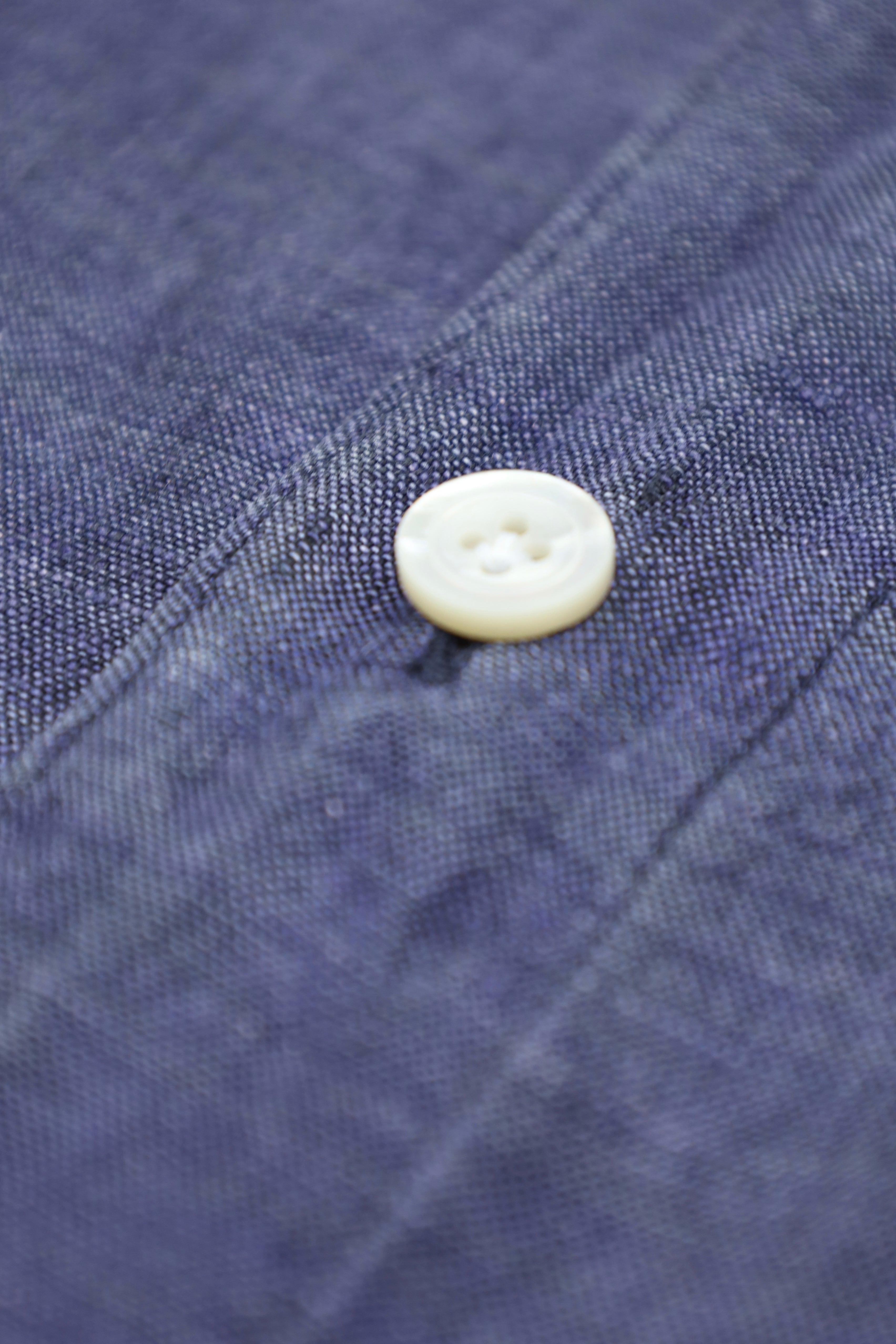 Finamore Stone Grey Linen Shirt