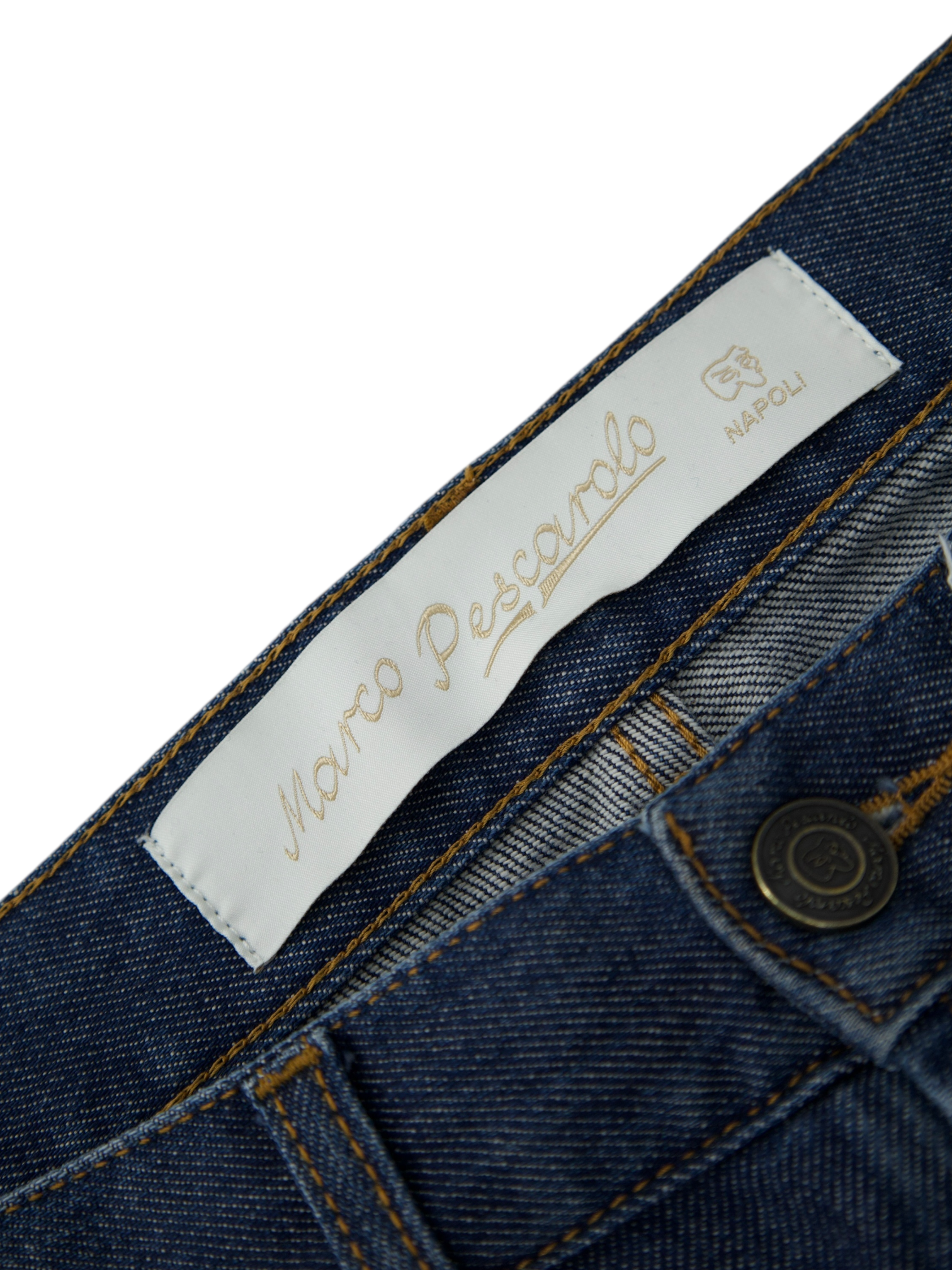 Marco Pescarolo Dark Blue Cotton Denim "Piotr" Jeans