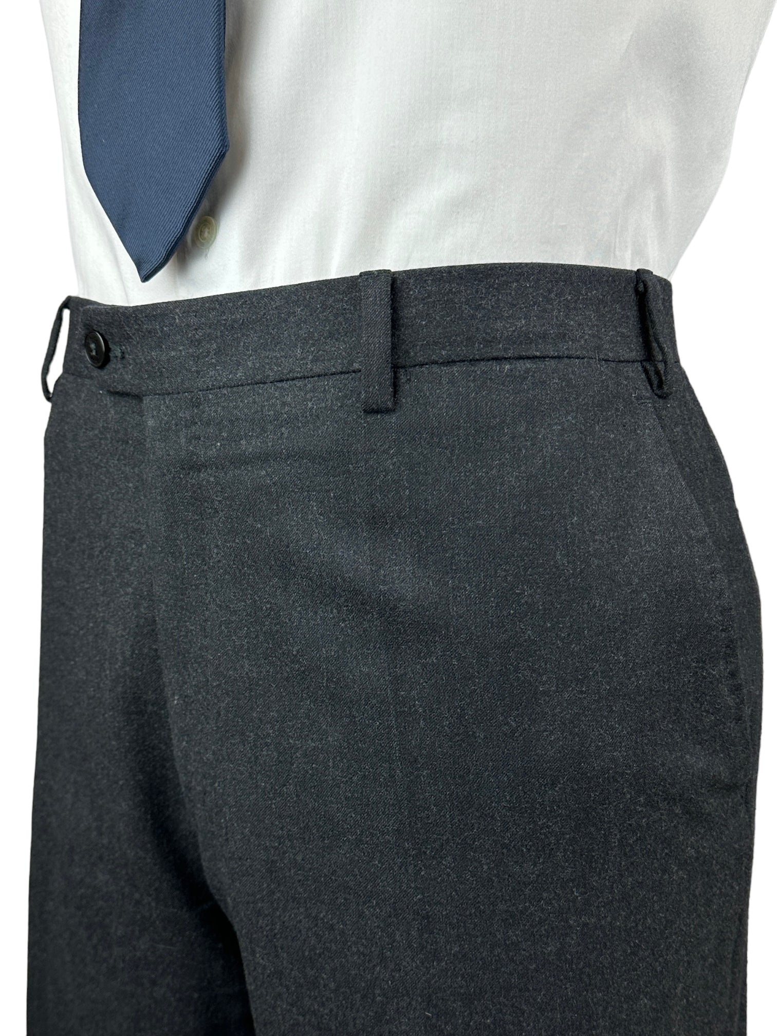 Brioni Dark Grey Flannel Trousers