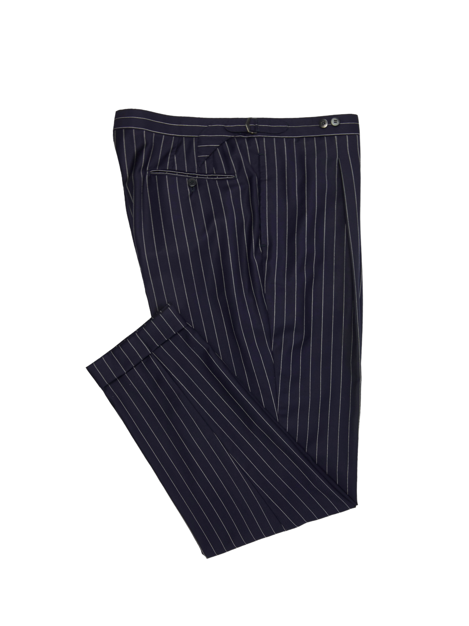 Cesare Attolini Blue Classic Pinstripe Suit