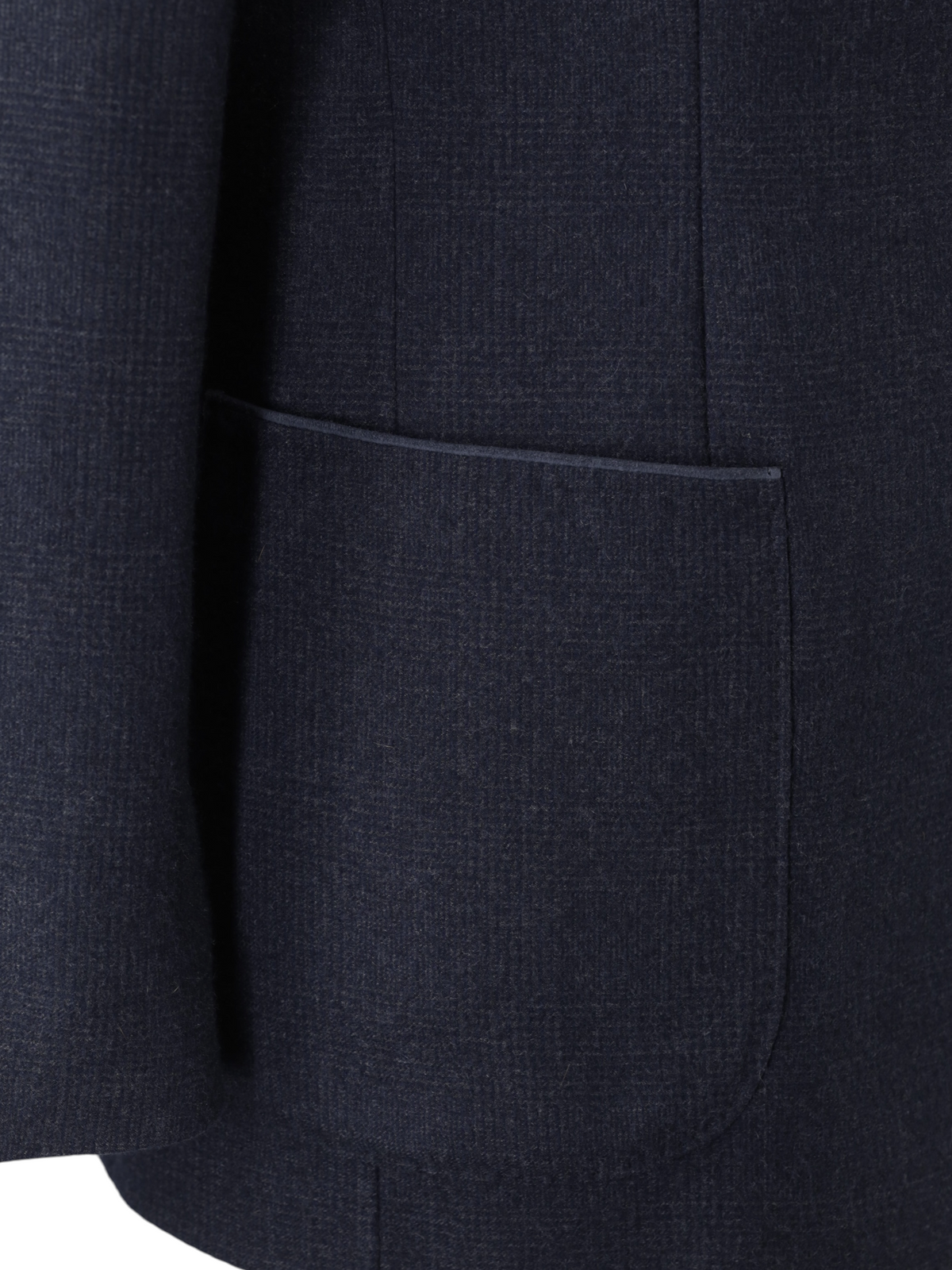 Loro Piana Navy Double-Faced Cashmere Glenplaid Jacket