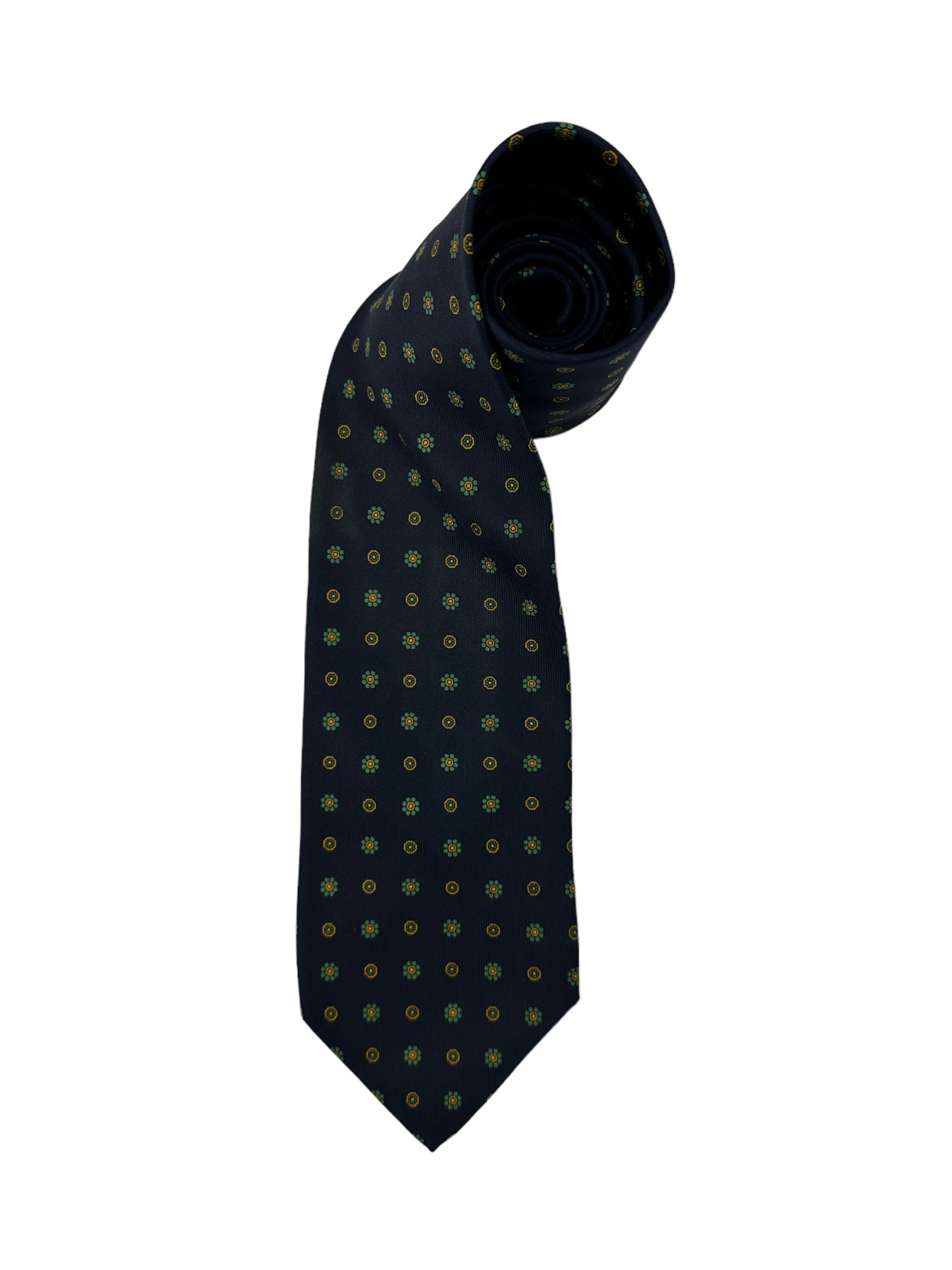 E.Marinella Navy Geometric Tie