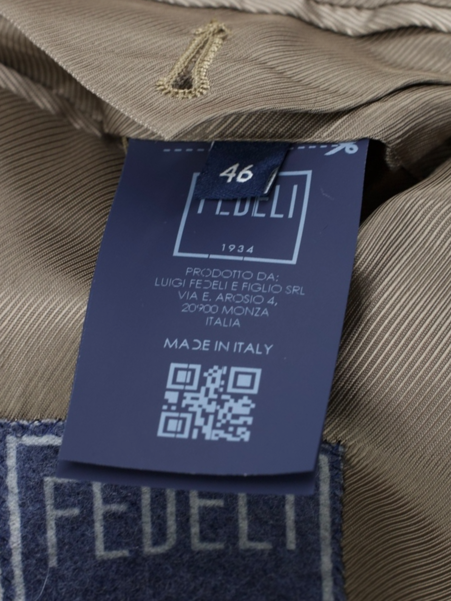 Fedeli Greige Pure Cashmere Tubular-Collar "Damon" Jacket