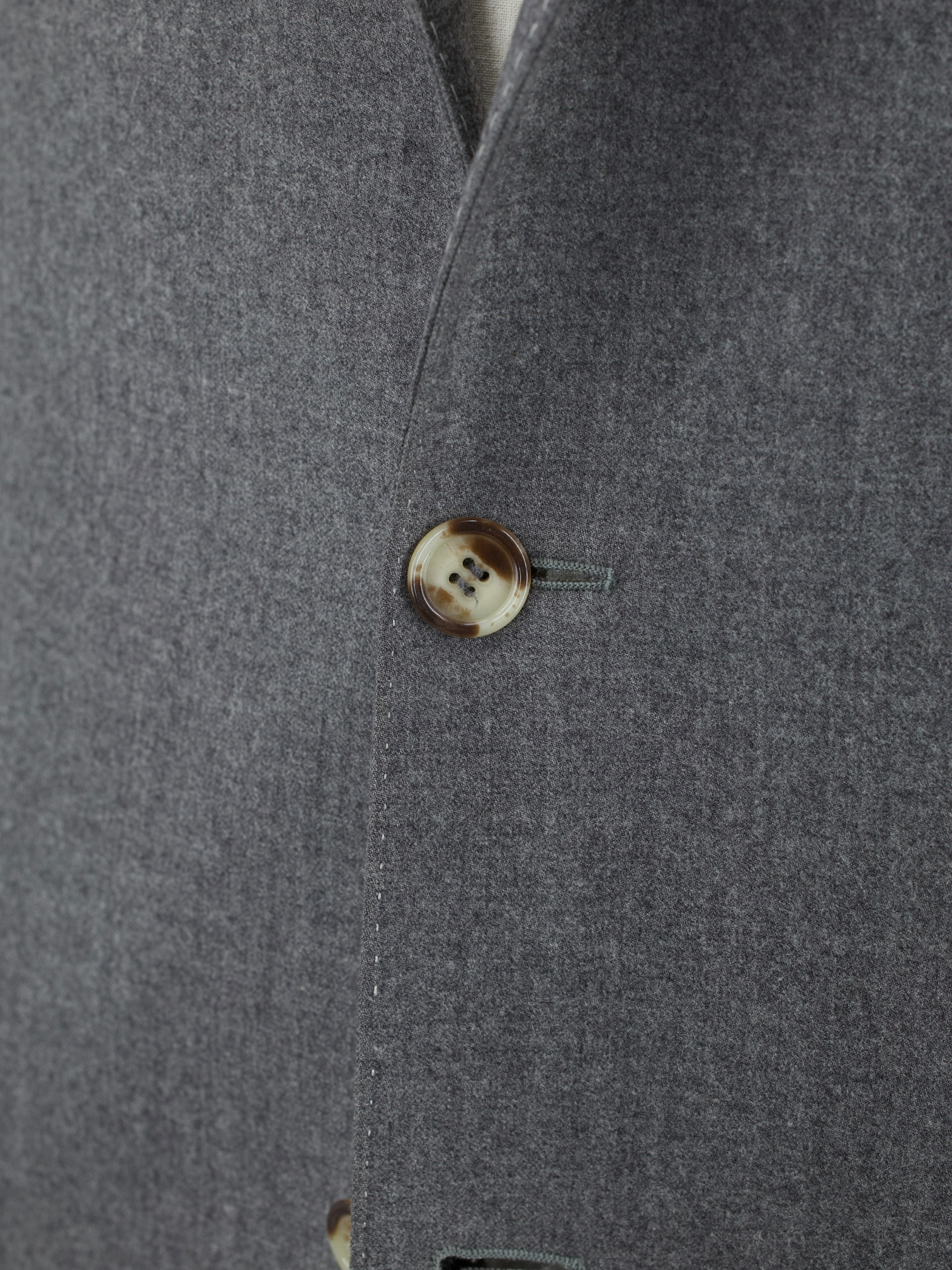 Brunello Cucinelli Grey Softly-Brushed Wool Twill Overcoat