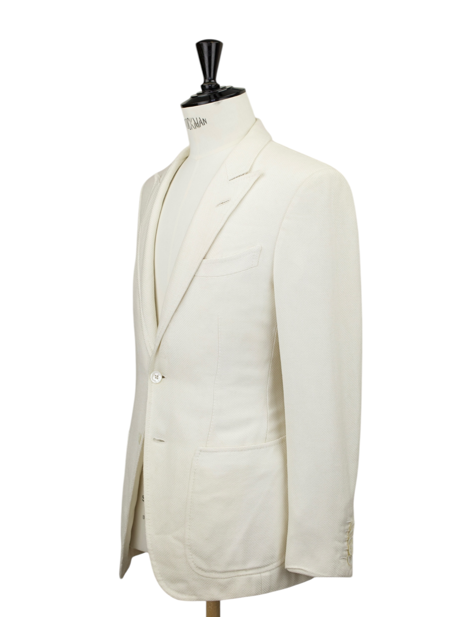 Tom Ford Offwhite Silk & Cotton Hopsack O'Connor Jacket