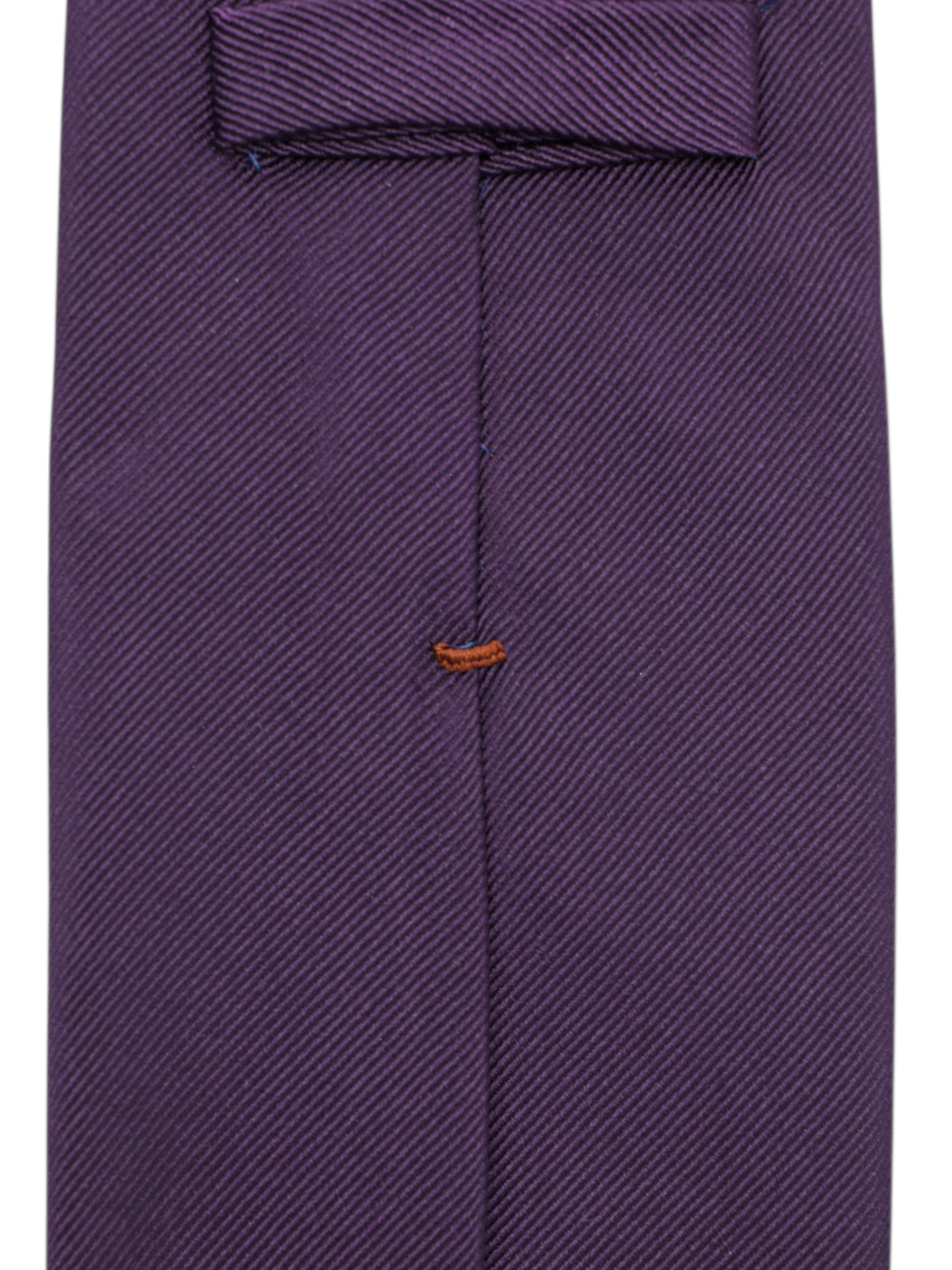 Cesare Attolini Dark Purple Handrolled Silk Tie