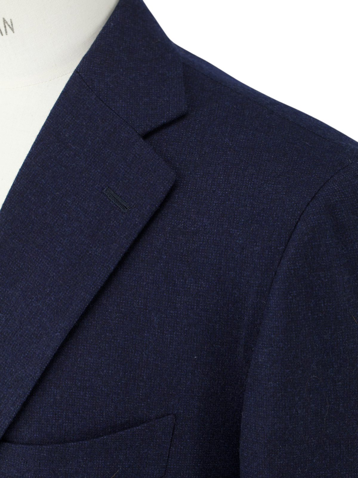 Cesare Attolini Navy Golden-Bale Merino Wool Blazer Jacket