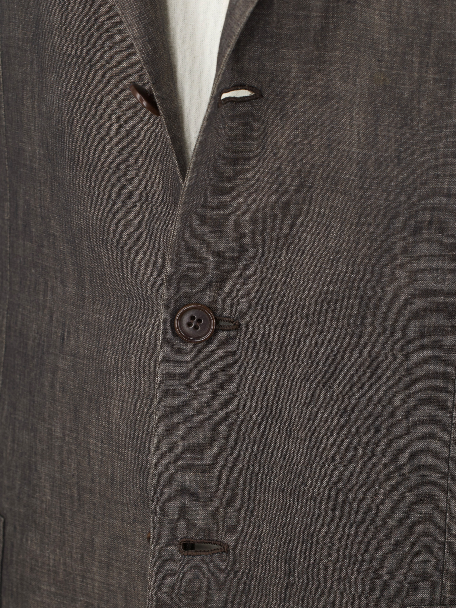 Kiton Warm Taupe Pure-Linen Neapolitan Summer Jacket