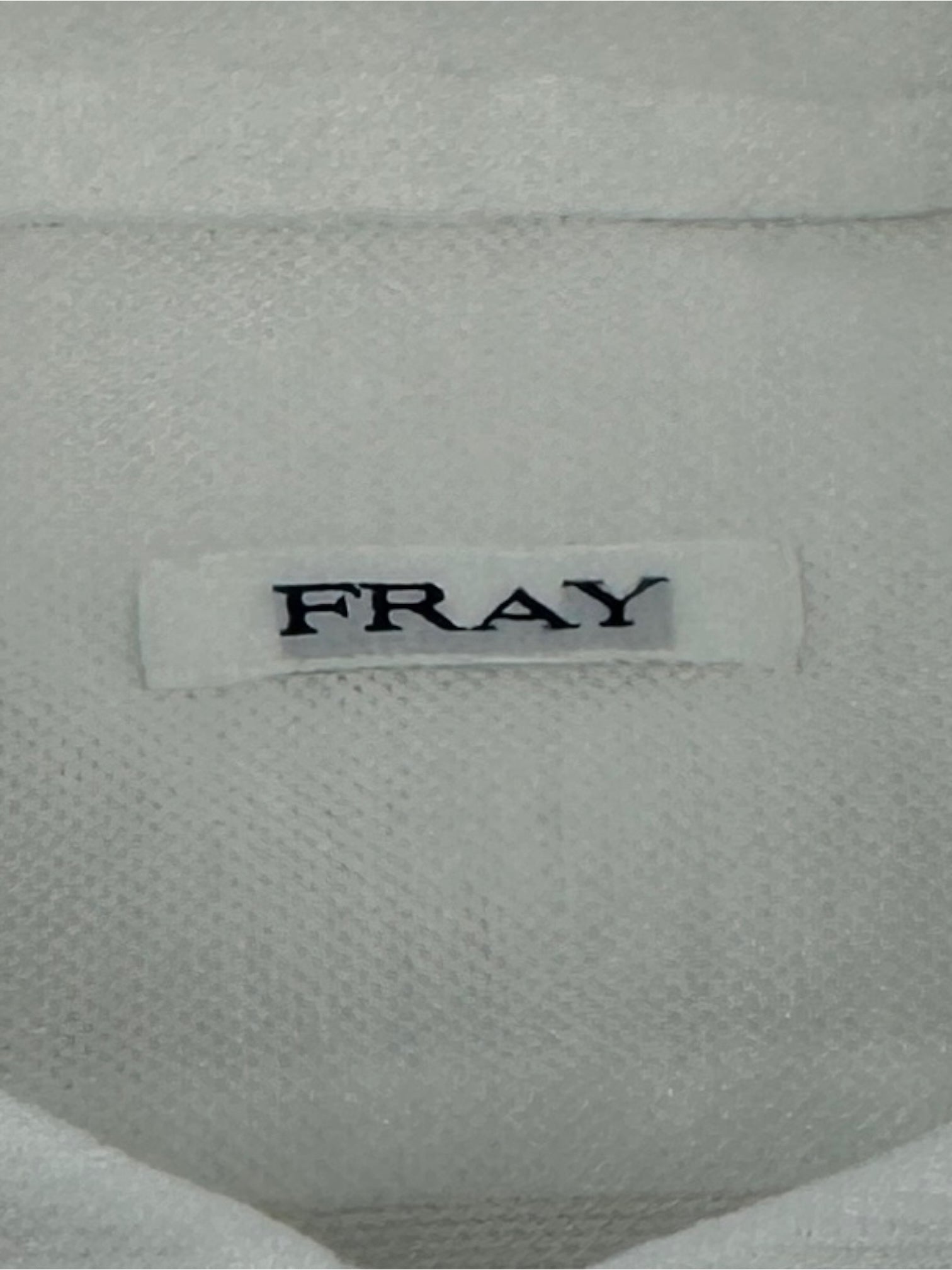 Fray White Piqué Jersey Shirt
