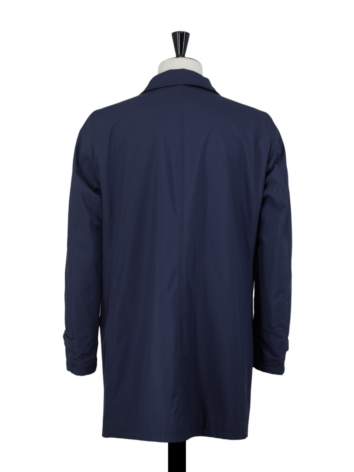 Canali Dark Blue Reversible Storm System Wool & Softshell Carcoat