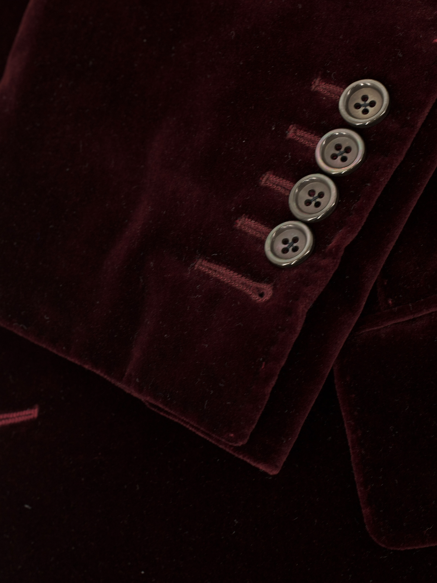 Tom Ford Wine Red Cotton Velvet Atticus Smoking Jacket