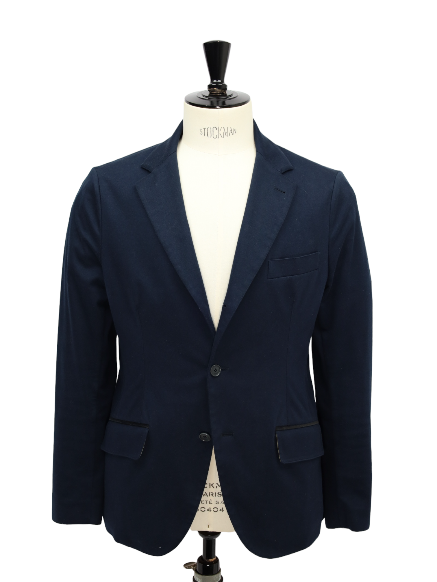 Loro Piana Navy Sweater Horsey Cotton Jacket