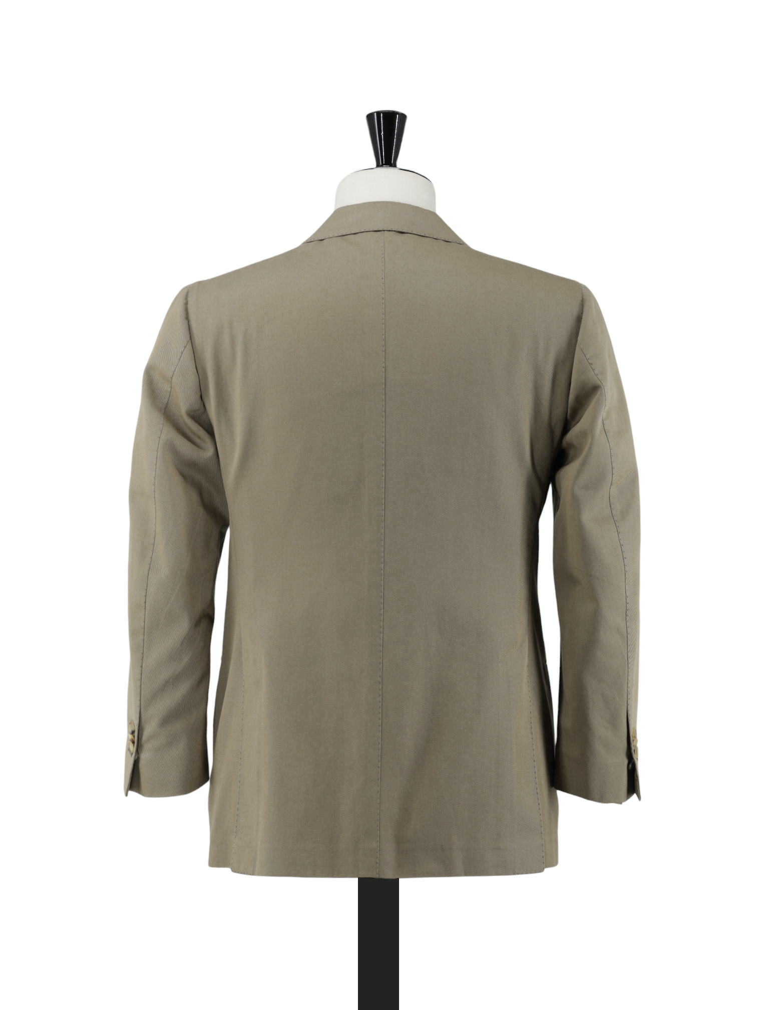Cesare Attolini Khaki Pure Cotton Twill Jacket