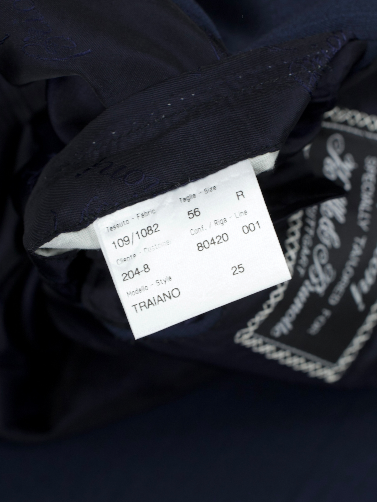 Brioni Navy Wool Roman-Style Traiano Suit