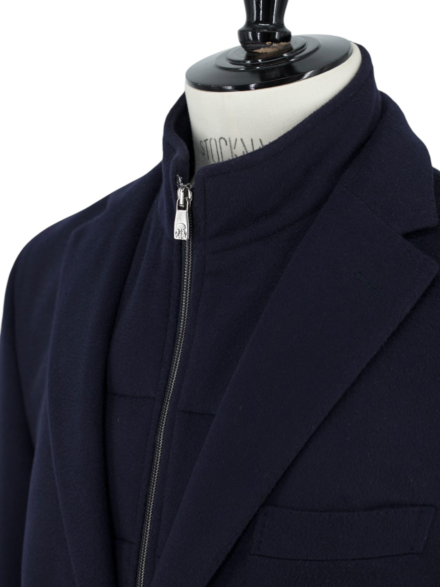 Corneliani Navy Virgin-Wool Vespa Coat Jacket