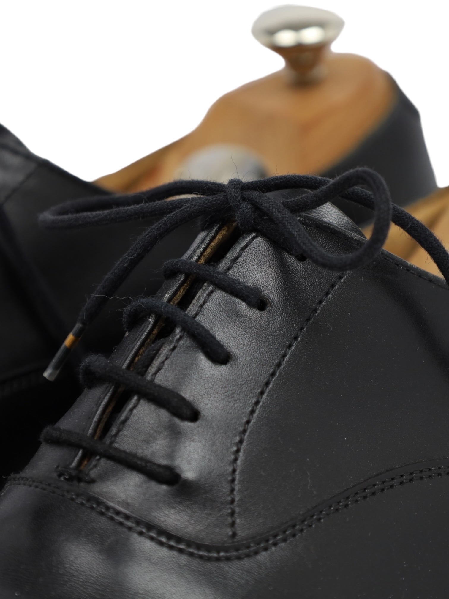 Crockett & Jones Black Plain Toe Dalton Oxford