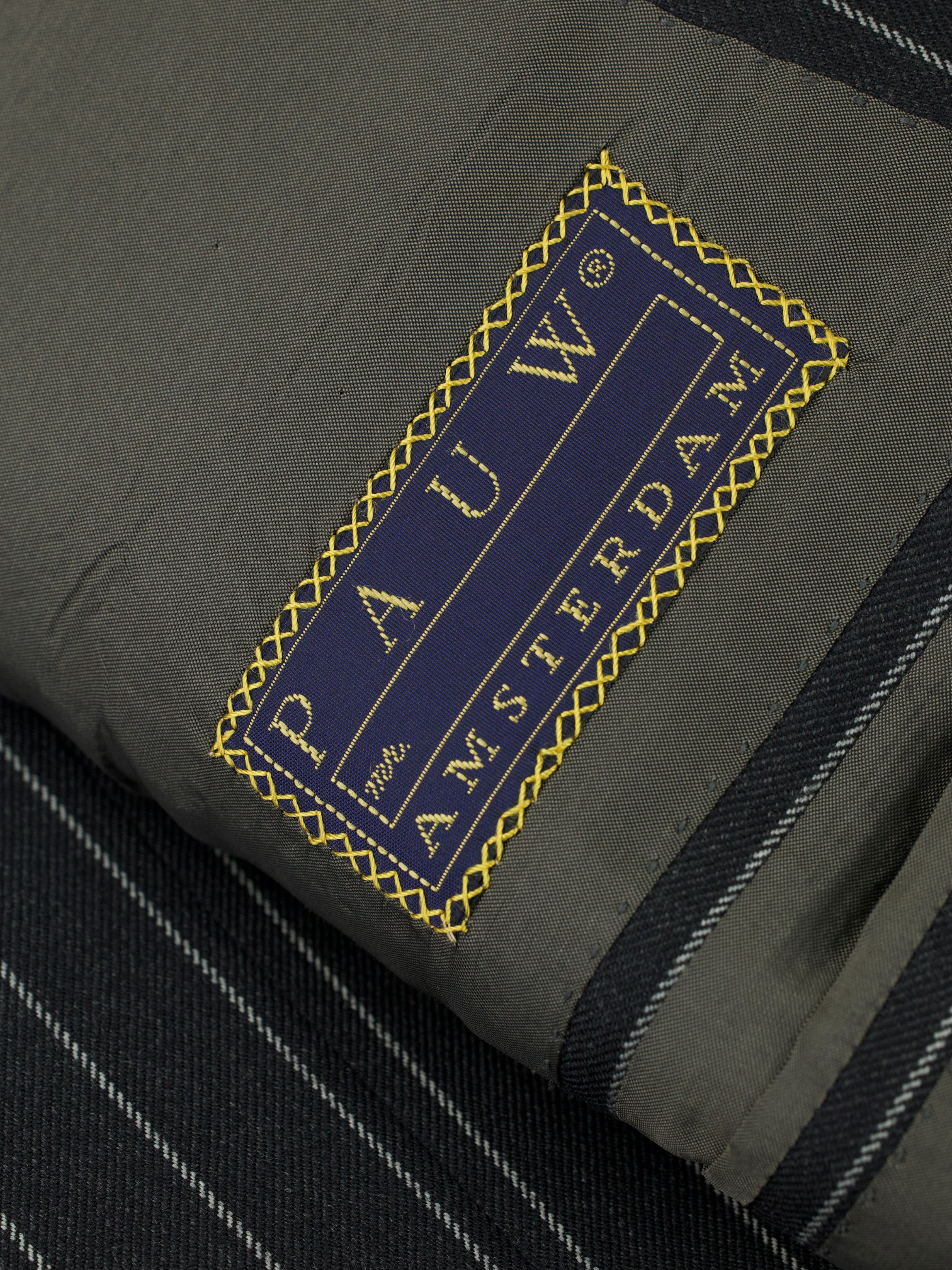Brioni Dark Grey Gabardine-Wool "Roman Style" Pinstripe Suit