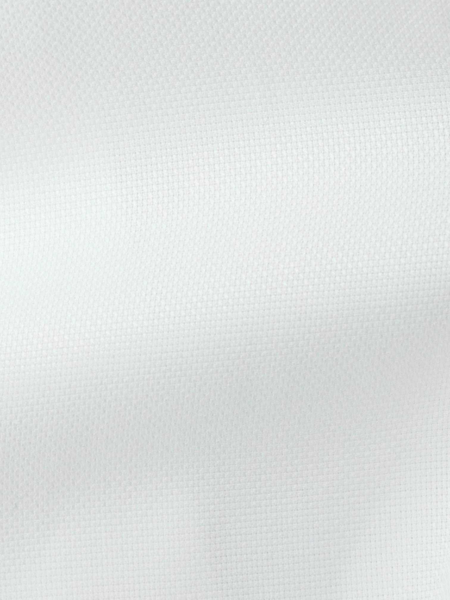 Fray White Lightweight-Cotton Button-Down Pinpoint Shirt