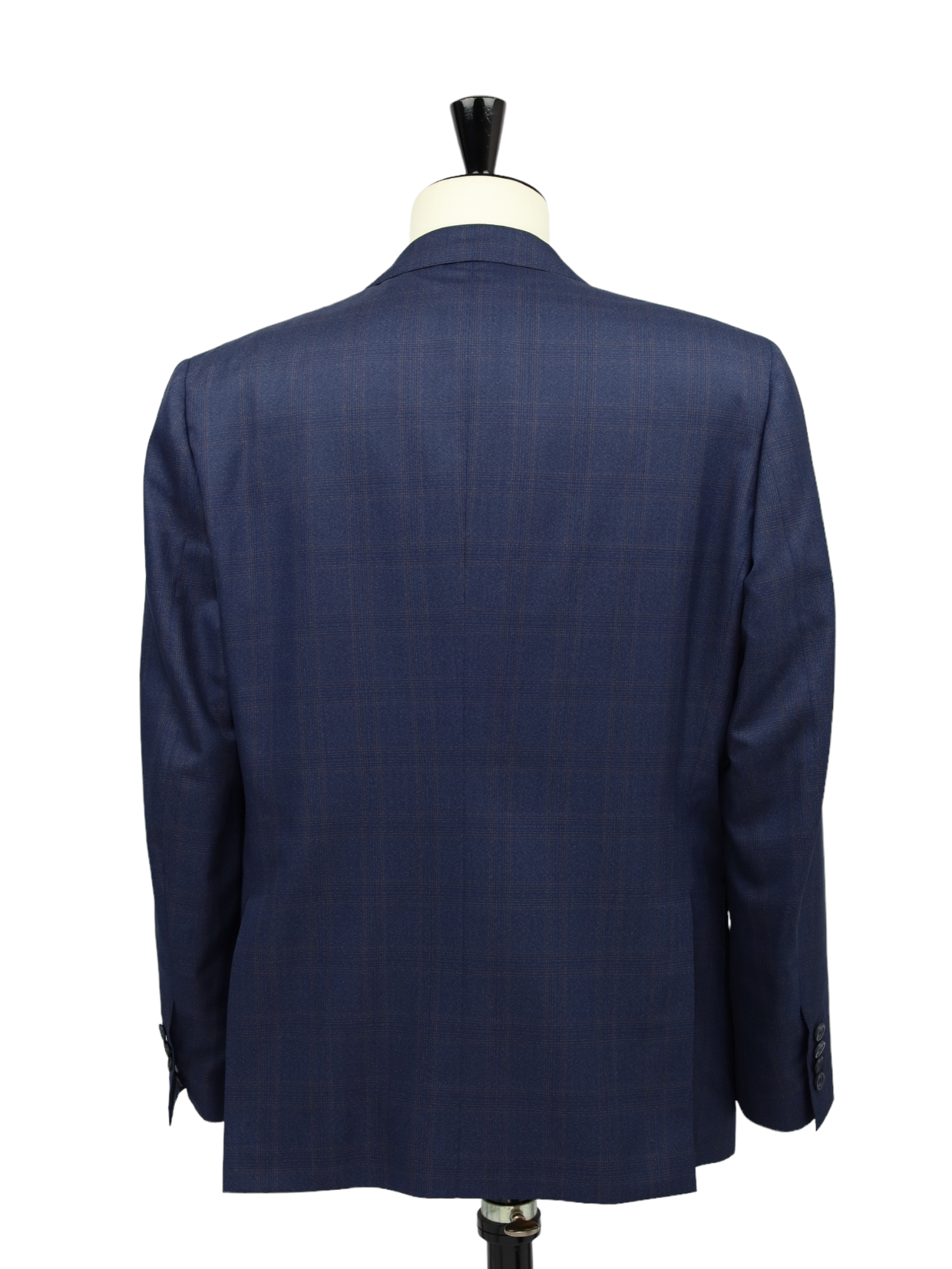 Brioni Blue and Brown 3-Piece Wool & Silk Glenplaid Suit