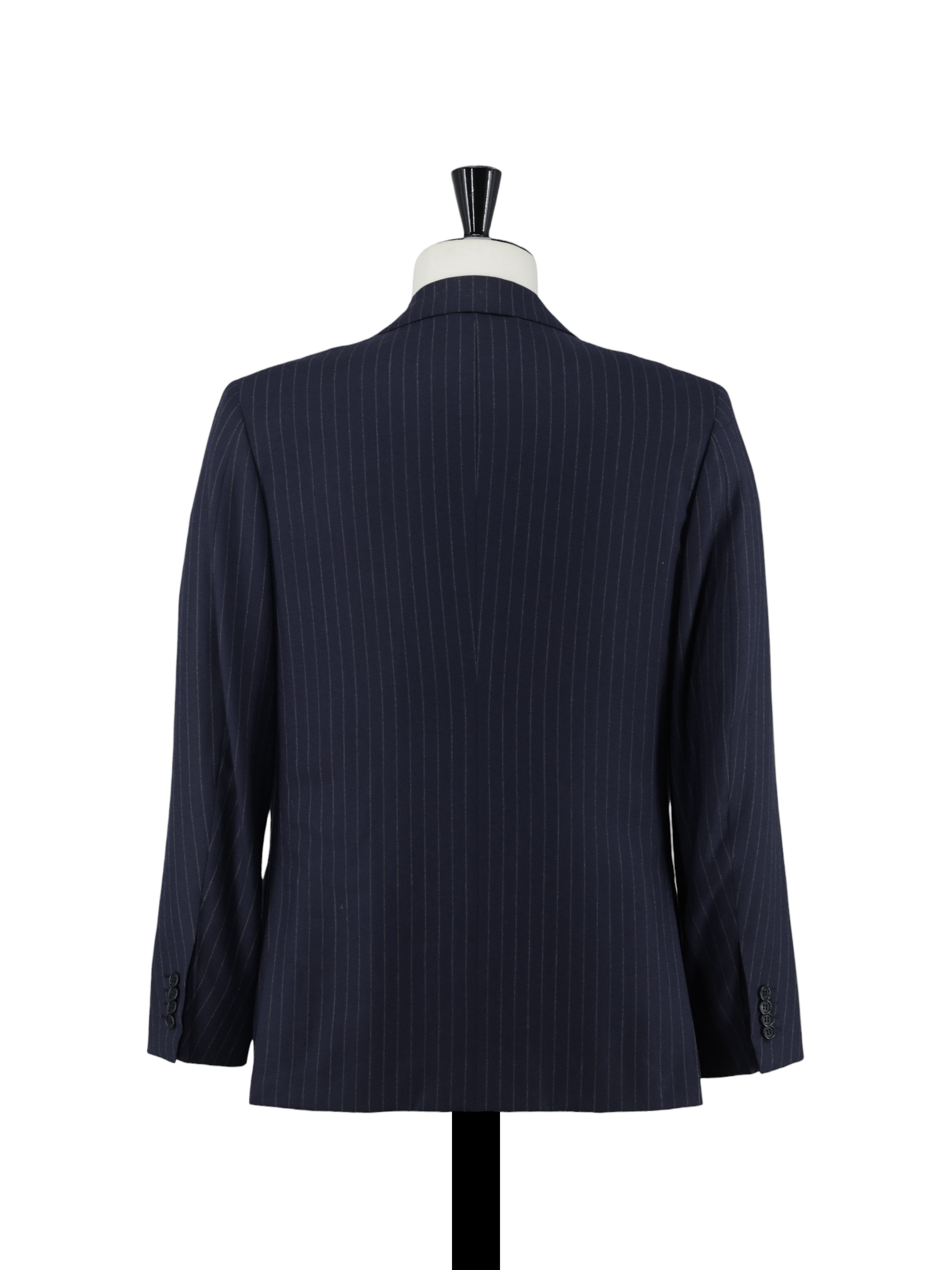 Kiton Navy Pure Cashmere Sartorial Pinstripe Suit