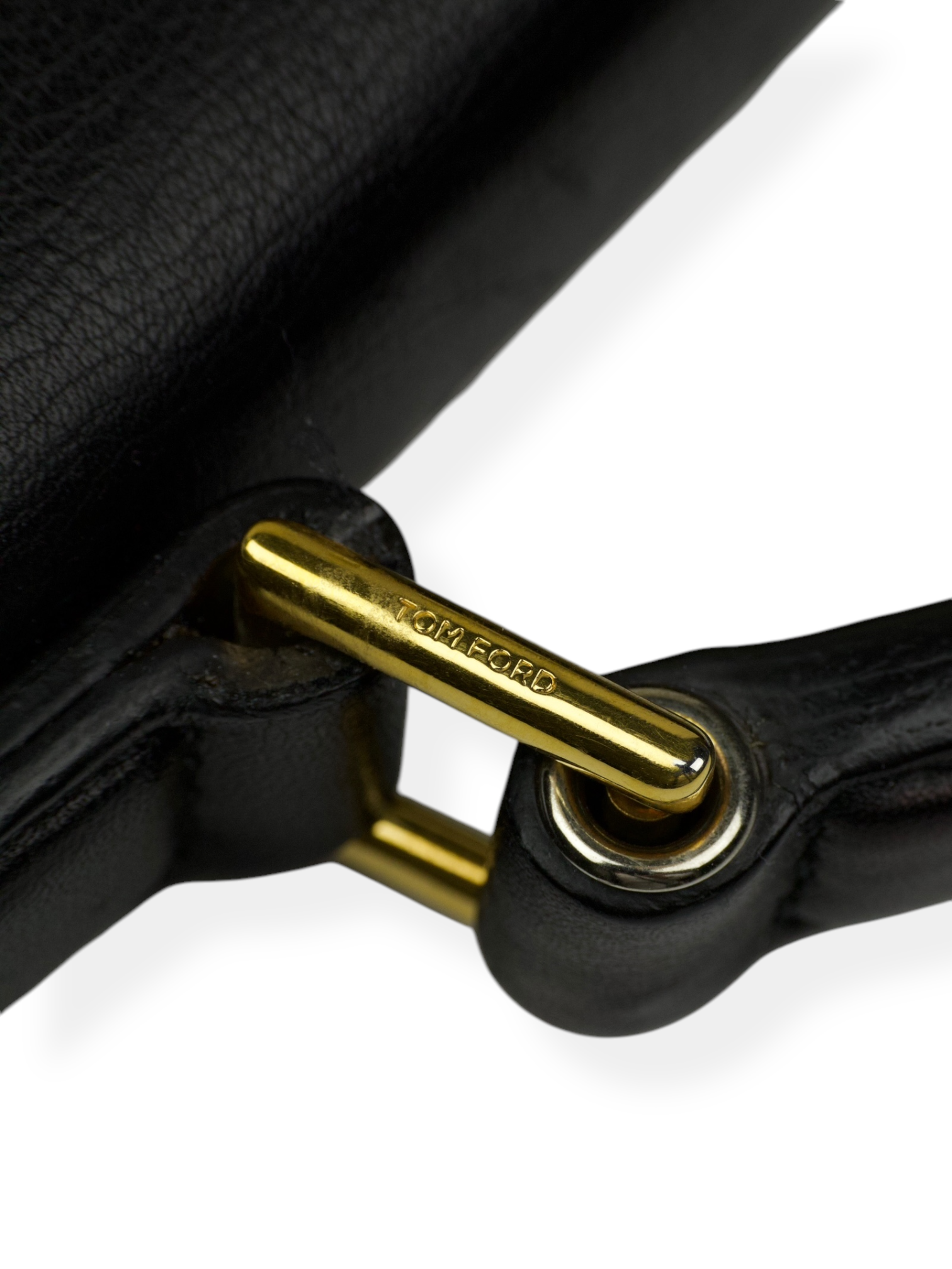 Tom Ford Black Calfskin Leather Briefcase