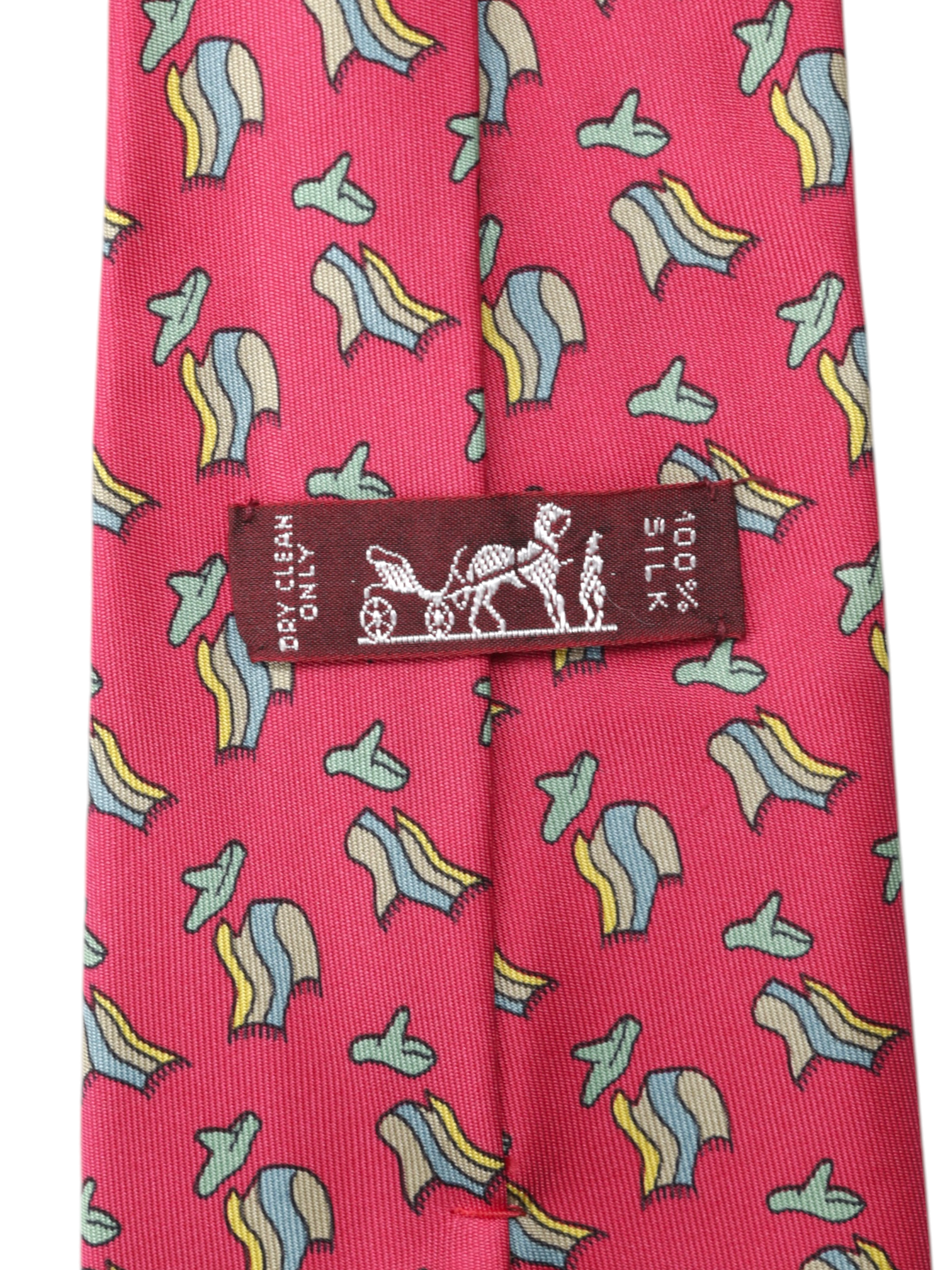 Hermès Red & Blue Silk "El-Bandito" Tie