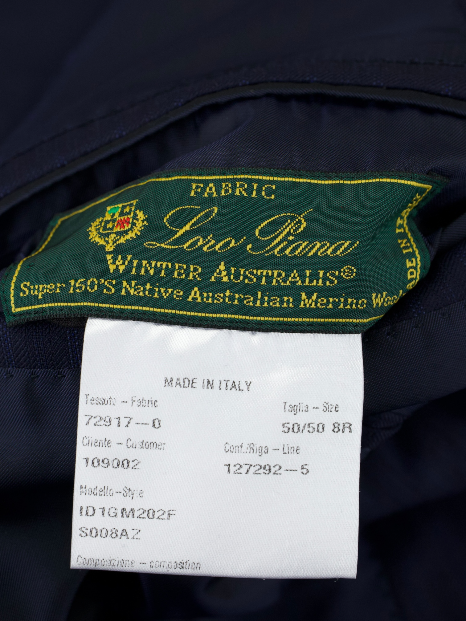 Caruso Navy Super 150's "Winter Australis" Pinstripe Boheme Suit + Extra Trousers