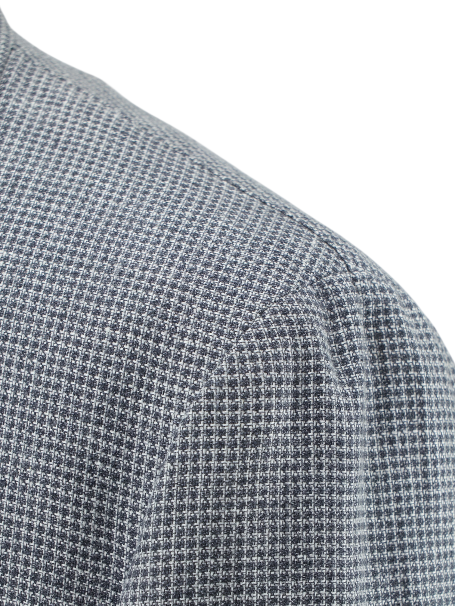 Corneliani ID Grey Hemp & Wool Micro-Pattern "Light Living" Jacket
