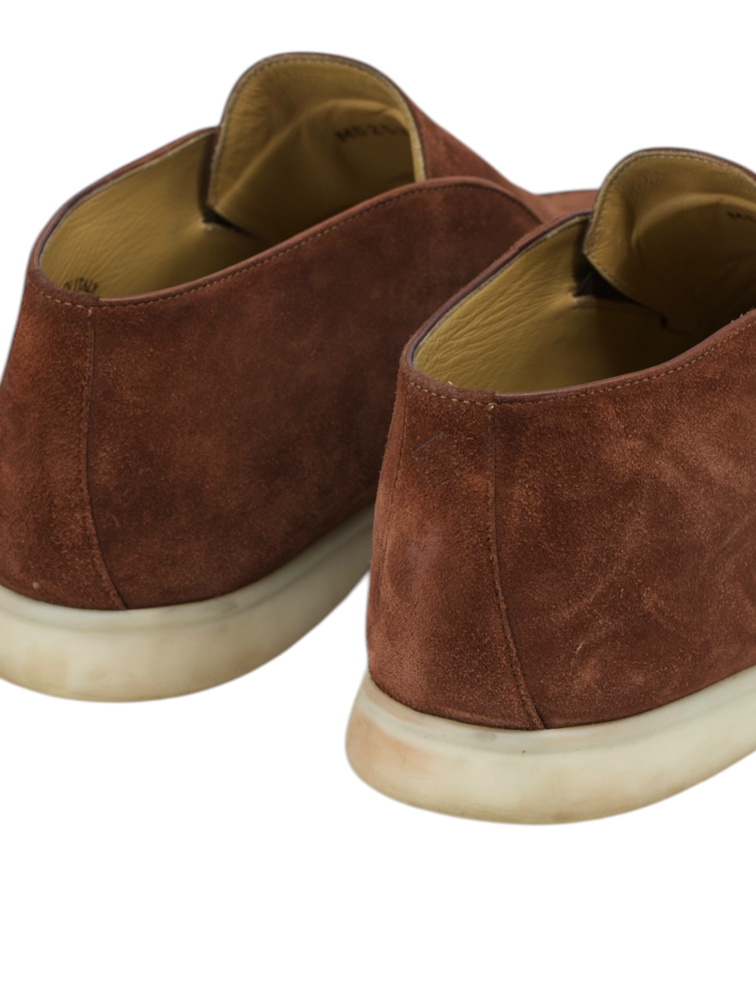 Loro Piana Brown Whiskey Suede Open Walk Ankle Boot