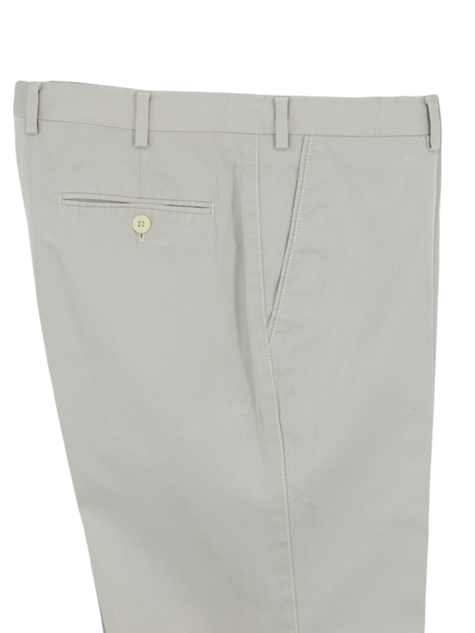 Brioni Light Brown Pure Cotton Twill Portorico Trousers