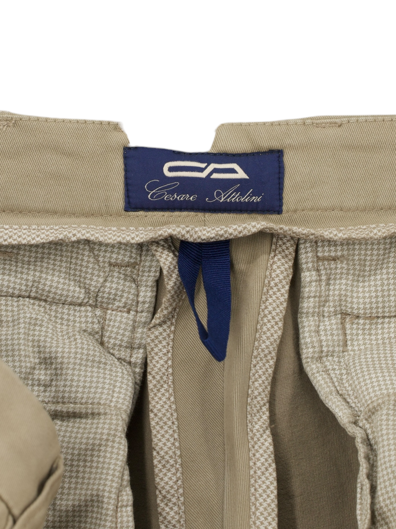 Cesare Attolini Khaki Cotton "201" Dress Chino