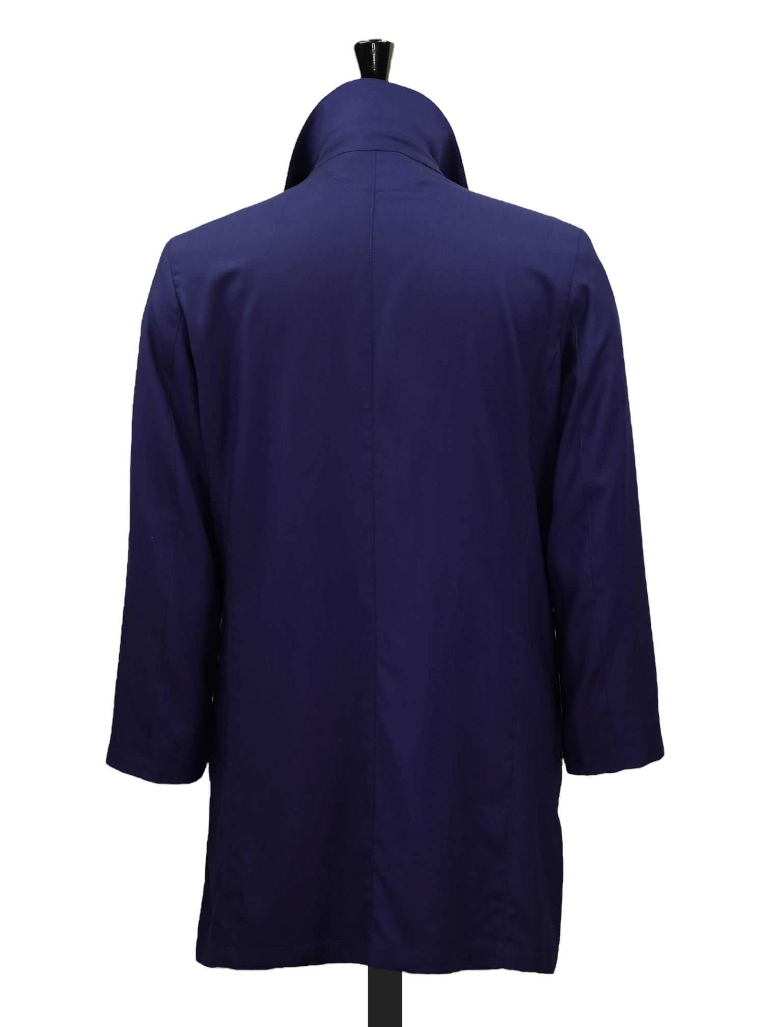 Kiton Dark Blue Unconstructed Lightweight-Cashmere Overcoat