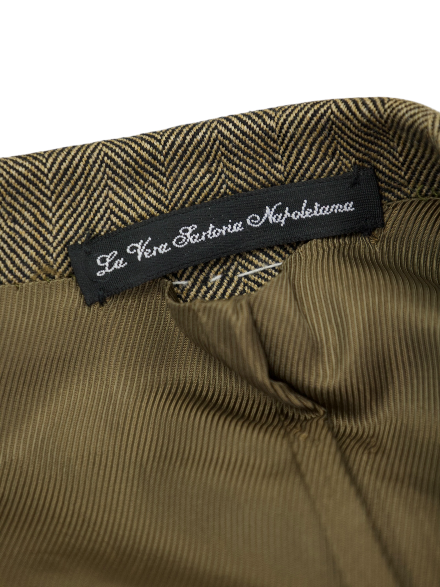 Orazio Luciano Brown Fine-Wool Herringbone Jacket