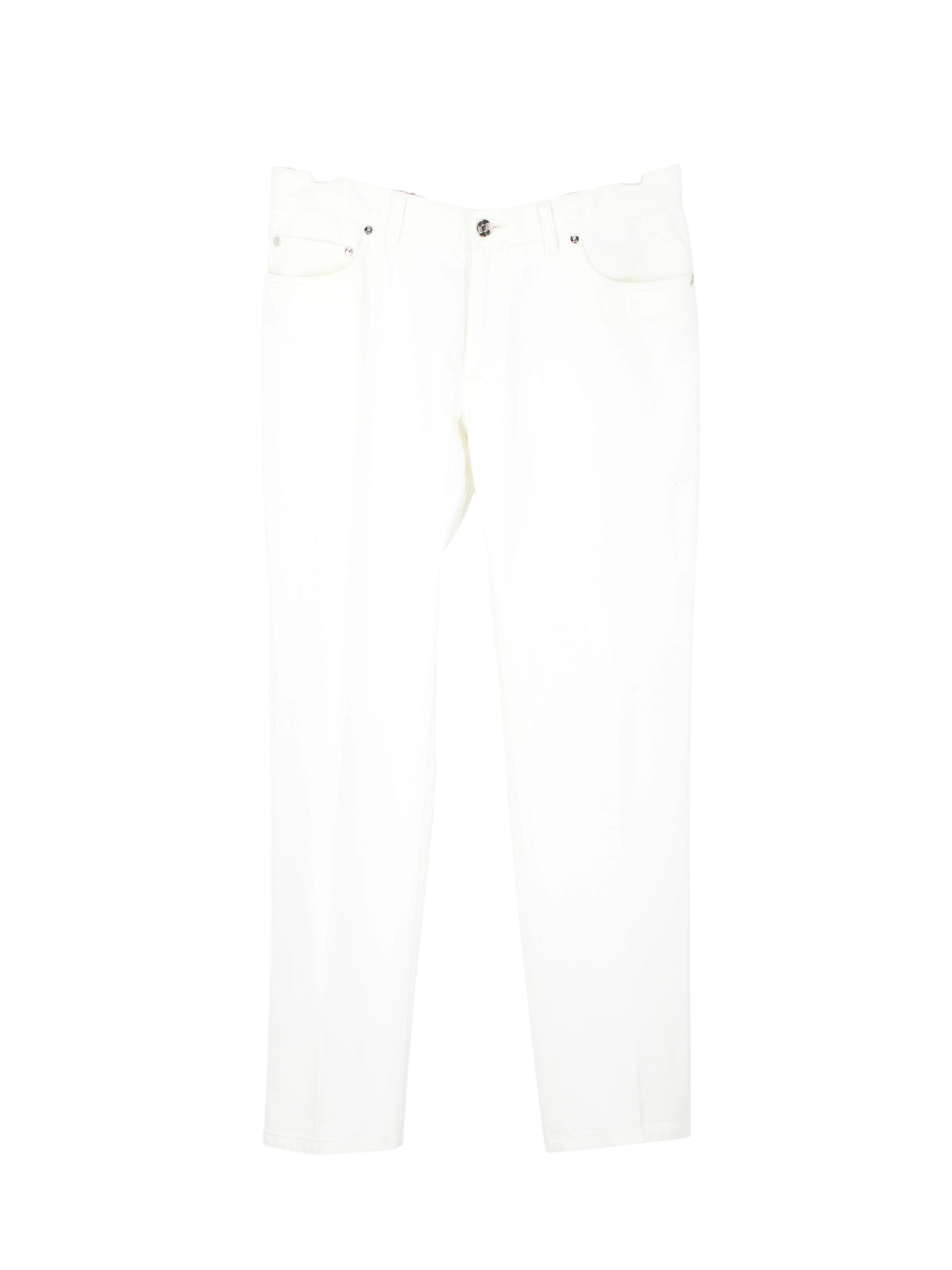 Brioni White Rugged-Cotton Twill 5-Pocket "Meribel" Jeans