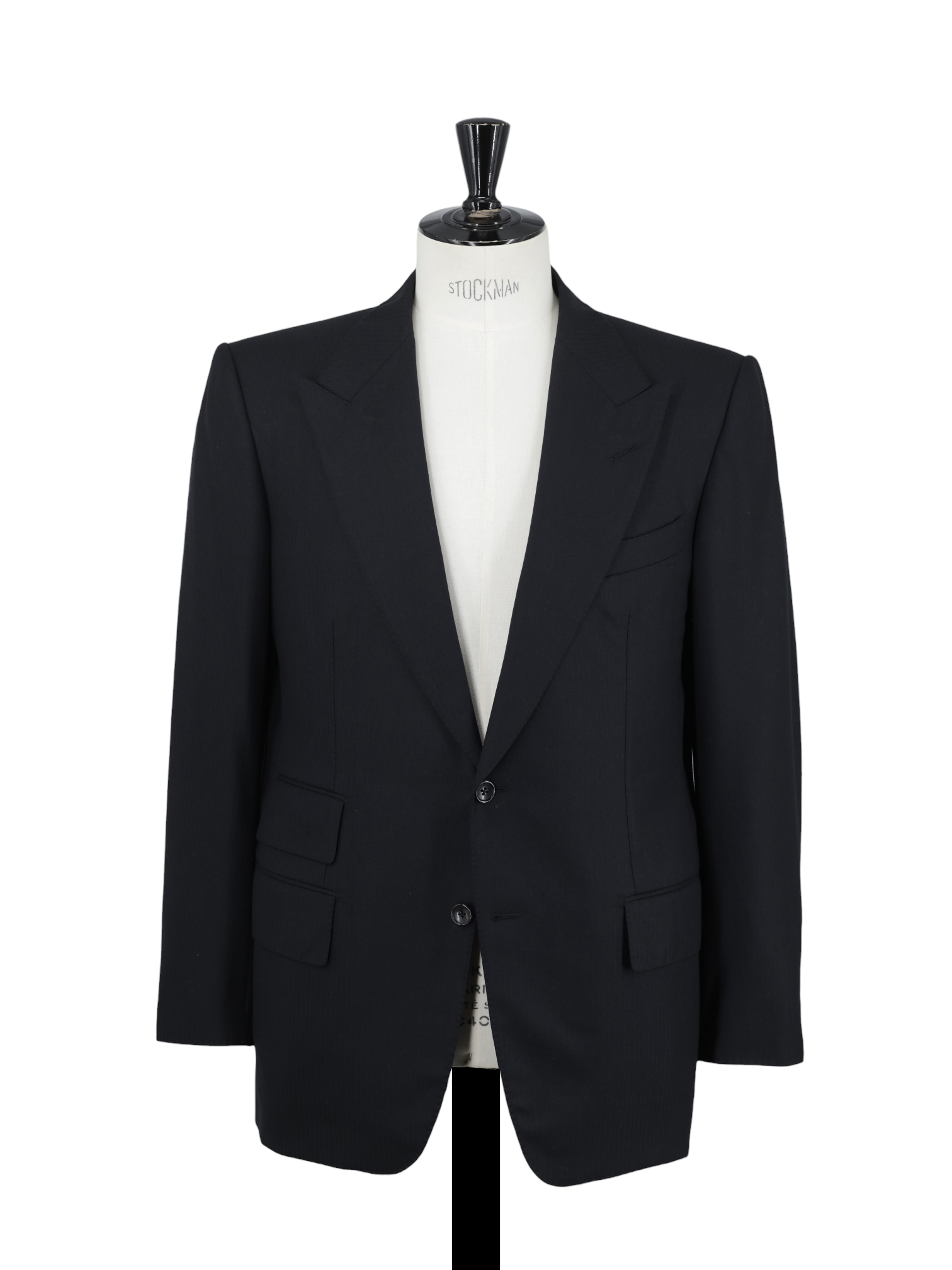 Tom Ford Black Fine-Wool Micro-Herringbone Windsor Suit